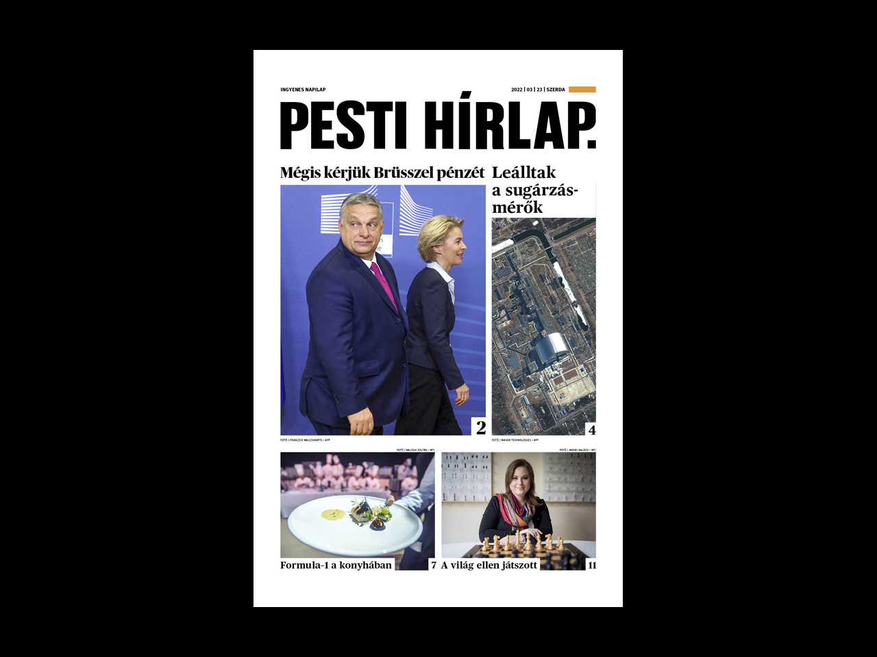Mégis kérjük a korábban lemondott pénzt az EU-tól; Budapestre figyel a gasztrovilág – megjelent a Pesti Hírlap